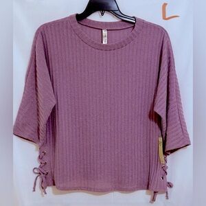 Women's Purple Knit Top